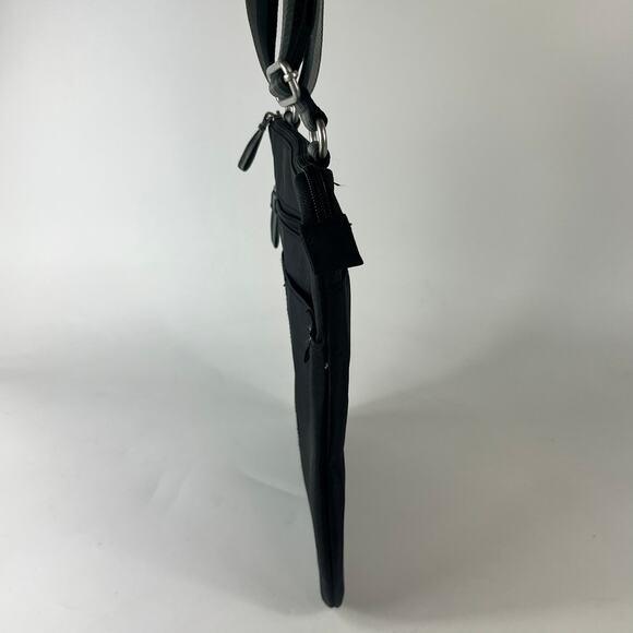 Baggallini Black Crossbody Purse Womens Fine Line Slim Shoulder Bag Nylon Travel - Picture 3 of 16